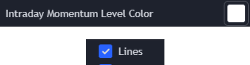 Momentum Level Color Setting