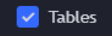 Tables Setting