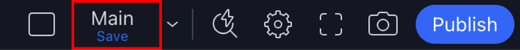 Save button location